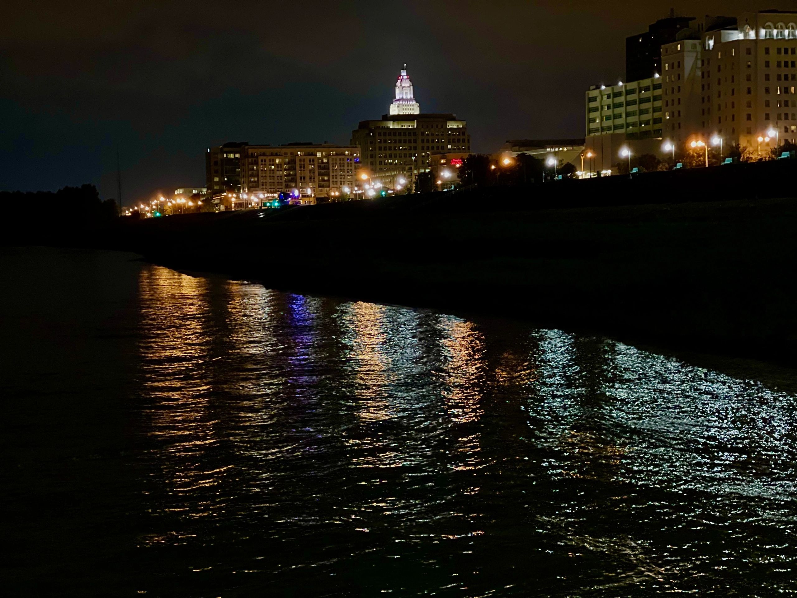Louisiana State Capital from the Mississippi River